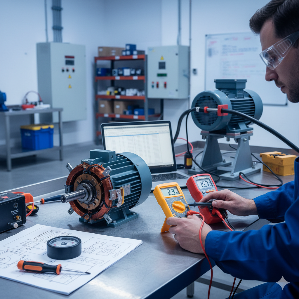 electrical characteristics of single-phase and three-phase motors