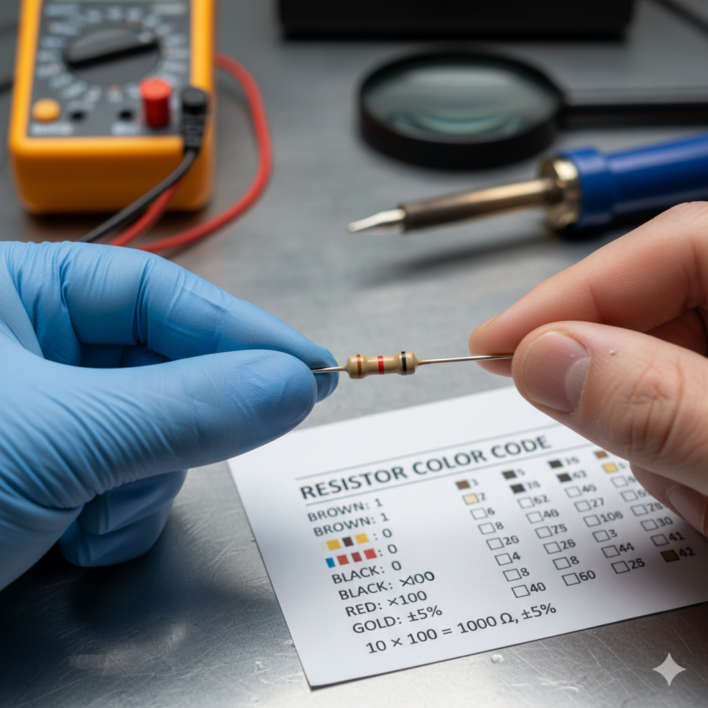 Measuring resistivity by color